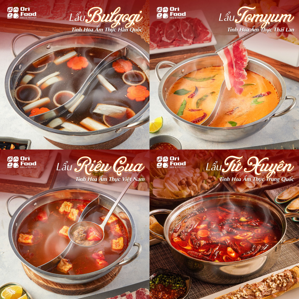 Trải nghiệm những hương vị lẩu trứ danh khắp Châu Á cùng Ori Food Hotpot & BBQ Trải nghiệm những hương vị lẩu trứ danh khắp Châu Á cùng Ori Food Hotpot & BBQ