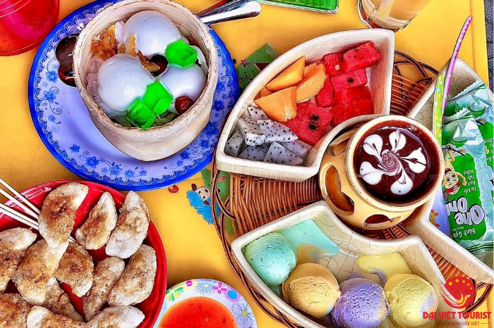 Lẩu kem hấp dẫn giúp bạn thưởng thức được nhiều hương vị khác nhau