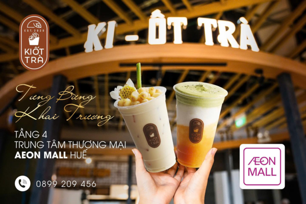 Quán Ki-ốt Trà được nhiều người yêu thích vì hương vị thanh mát