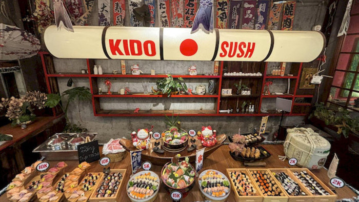 Kido Sushi sở hữu thực đơn đa dạng với các món sushi, sashimi và bento box