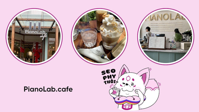 PianoLab.cafe c&oacute; kh&ocirc;ng gian độc đ&aacute;o, được trang tr&iacute; với những c&acirc;y đ&agrave;n piano v&agrave; c&aacute;c nhạc cụ