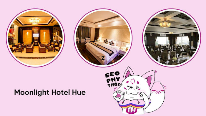 Moonlight Hotel Hue l&agrave; một kh&aacute;ch sạn 4 sao hiện đại, chỉ c&aacute;ch phố T&acirc;y v&agrave;i ph&uacute;t đi bộ