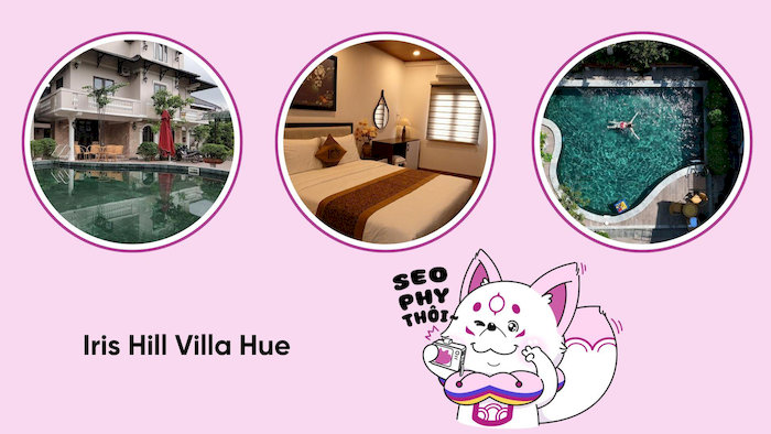Iris Hill Villa Hue sở hữu kh&ocirc;ng gian hiện đại, sang trọng nhưng vẫn giữ sự gần gũi với thi&ecirc;n nhi&ecirc;n