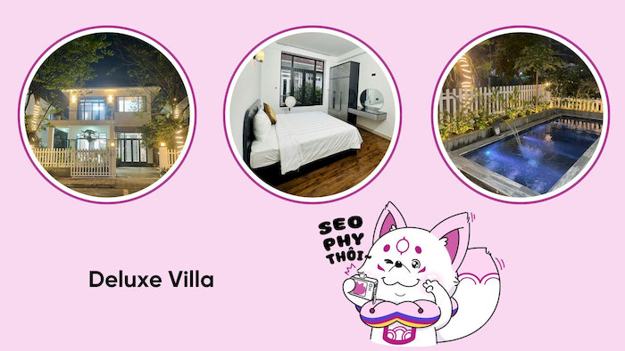 Deluxe Villa nổi bật với kh&ocirc;ng gian sang trọng, hiện đại v&agrave; tiện nghi