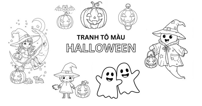 Sách tô màu khuyến khích sự sáng tạo, đồng thời giữ cho bé vui chơi an toàn tại nhà trong mùa lễ hội