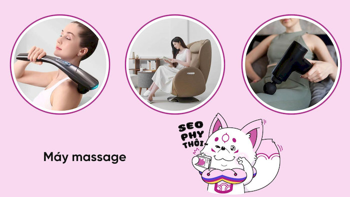 Một chiếc máy massage cổ, vai gáy hoặc máy massage chân sẽ giúp họ thư giãn, xua tan mệt mỏi