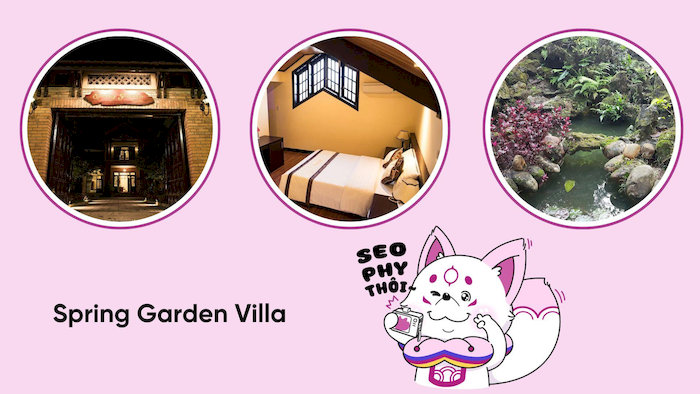 Spring Garden Villa l&agrave; một khu nghỉ dưỡng nhỏ xinh với thiết kế s&acirc;n vườn c&ugrave;ng những căn villa c&oacute; kiến tr&uacute;c độc đ&aacute;o, kh&ocirc;ng gian ấm c&uacute;ng