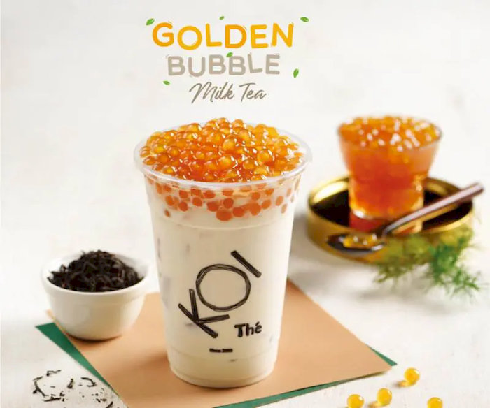 Trà sữa hoàng kim Koi Thé nổi bật với trà sữa đậm đà, béo ngậy được nhiều “tín đồ trà sữa” yêu thích