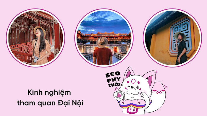 Mọi người nên lựa chọn trang phục phù hợp khi tham quan Đại Nội nhé!