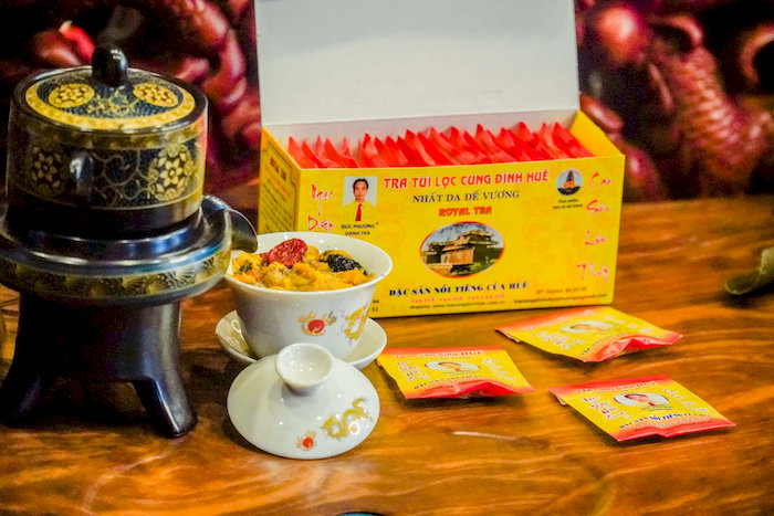 Tr&agrave; cung đ&igrave;nh Huế t&uacute;i lọc gi&uacute;p người d&ugrave;ng thanh nhiệt, m&aacute;t gan v&agrave; giải độc hiệu quả&nbsp;
