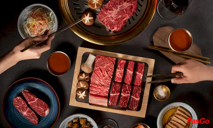 Gogi House phục vụ nhiều loại thịt bò Mỹ được tẩm ướp đậm đà
