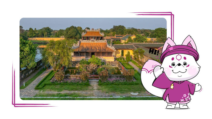 Thái Bình Lâu là nơi vua dùng để đọc sách, nghỉ ngơi, ngắm cảnh và thư giãn