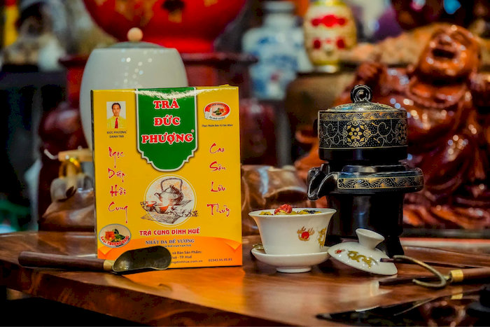 Trà cung đình Đức Phượng vừa mang đậm nét văn hoá Huế, vừa tăng cường sức khỏe