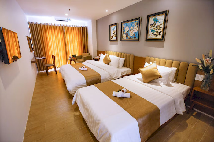 Kh&ocirc;ng gian ph&ograve;ng ấm c&uacute;ng tại Gardenia Hue Hotel gi&uacute;p bạn c&oacute; những ph&uacute;t gi&acirc;y nghỉ dưỡng tuyệt vời
