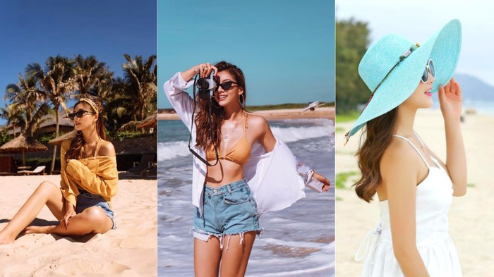 Trang phục đi biển ở Huế n&ecirc;n ưu ti&ecirc;n sự tinh tế: bikini che phủ tốt, kết hợp kimono mỏng hay sơ mi rộng để vừa đẹp vừa lịch sự.