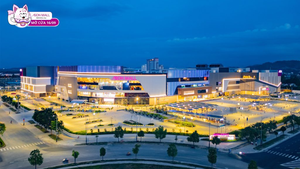 AEON MALL Huế là trung tâm mua sắm ở Huế có quy mô lớn nhất miền Trung hiện nay