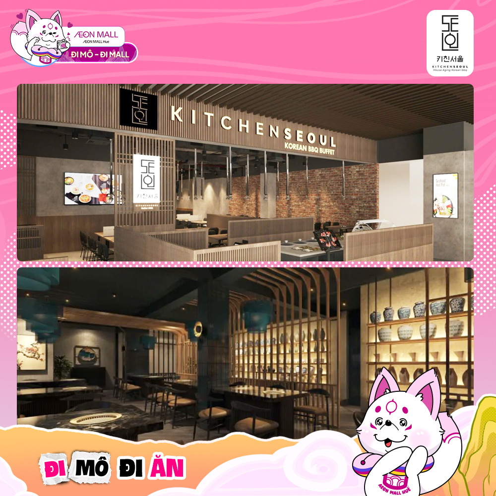 Kitchen Seoul với không gian nhà hàng đậm chất Hàn Quốc