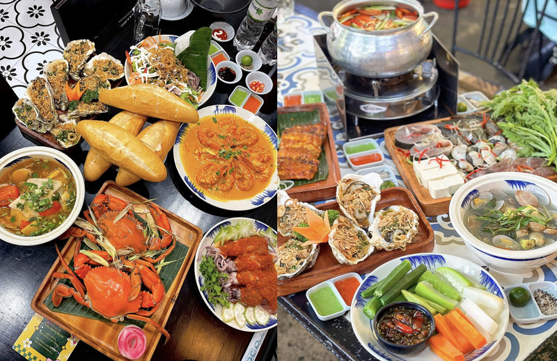 Hải sản Mộc qu&aacute;n nổi tiếng về độ tươi ngon, chế biến đa dạng từ đơn giản đến cầu kỳ